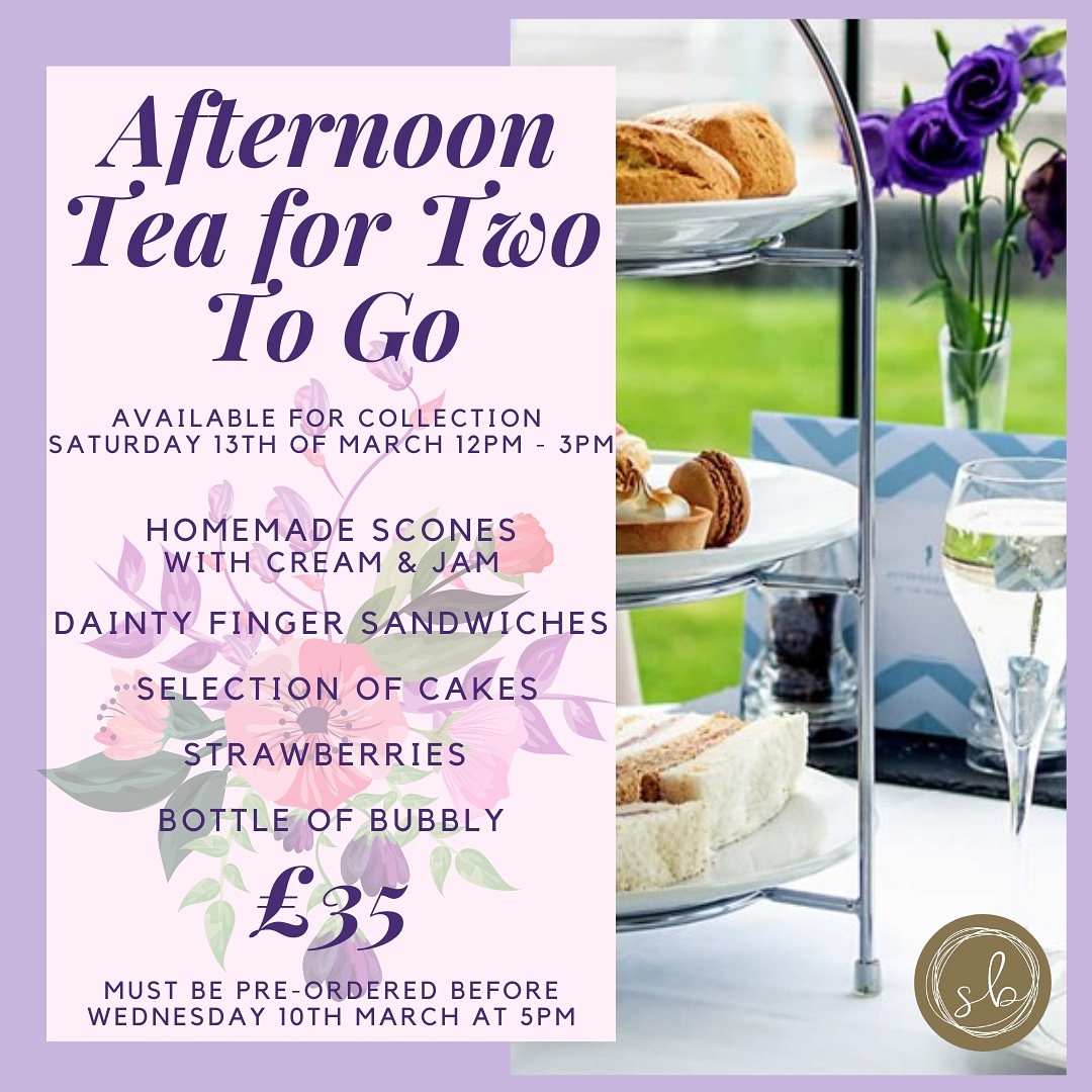 The countdown to celebrating the special ladies in our lives this weekend is well and truly on! 
A quick reminder that Sat Afternoon Tea for 2 to Go must be ordered by 5pm Wed. Call us on 02882242520 or click to collect this Sat afternoon, 12pm to 3pm📱
silverbirchhotel.order-now.menu/order?l=en#/re…