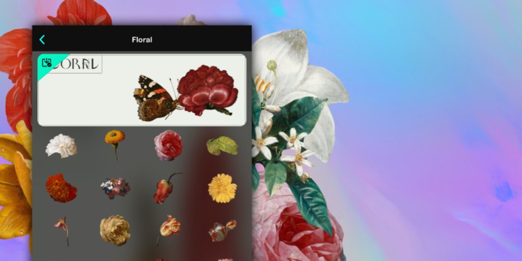 r4veapp's tweet photo. New free sticker pack: FLORAL https://t.co/4IUAfErHaG