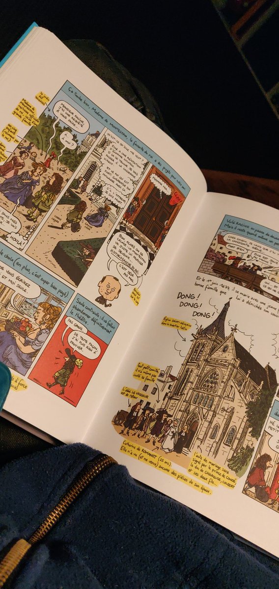 Cette #BD sur la Comédie Française de <a href="/mathieusapin/">mathieusapin</a> est EXTRA !!! Le parallèle avec #JeanRacine et le héros moderne, c'est vraiment génial. Hâte de compléter ma collection de cet auteur :)