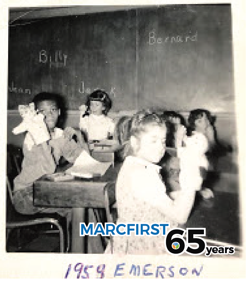 Marcfirst's tweet photo. Introducing Marcfirst Mondays! After serving our community for 65 years, we are celebrating by pulling old photos from the #Marchives. These gems are from the 60’s, and show what some early classrooms looked like for Marcfirst! #65yearsandcounting https://t.co/KWHIjRjoj4