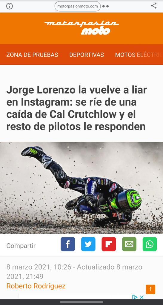 MotorsCrown's tweet photo. @SilviLorenzo99 @AleixEspargaro Si tuviese que parecerse a él mal iría el mundo del deporte... https://t.co/qnWailgRS3
