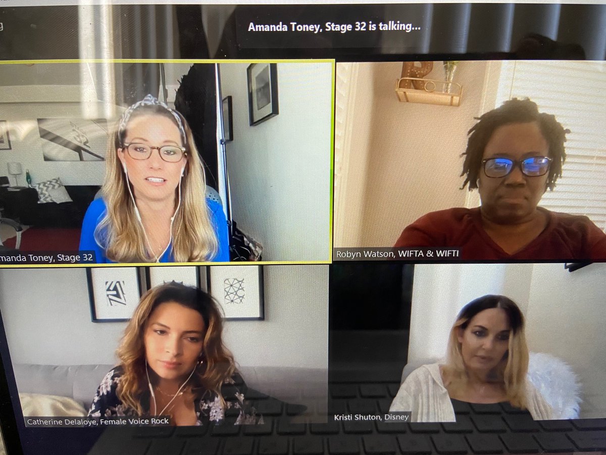 Shout out to <a href="/stage32/">Stage 32</a> + Female Voices Rock for putting on this virtual panel celebrating women in entertainment.