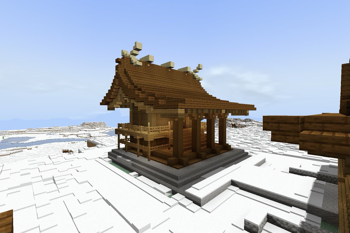 Taisei 神社の本殿が完成しました Minecraft建築コミュ マイクラ 和風建築