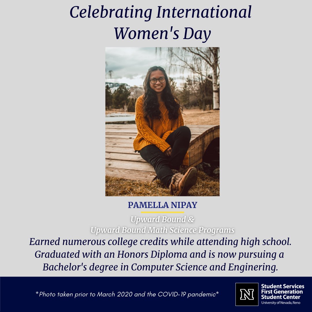 UpwardBoundNV's tweet photo. Happy International Women’s Day! Check out some of our wonderful Class of 2020 alumnae, their achievements and future endeavors!

***Disclaimer: Photos/events occurred prior to March 2020 and the COVID-19 pandemic*** 

#upwardboundnv #trioworks #firstgeneration https://t.co/k6QtgiVBLZ