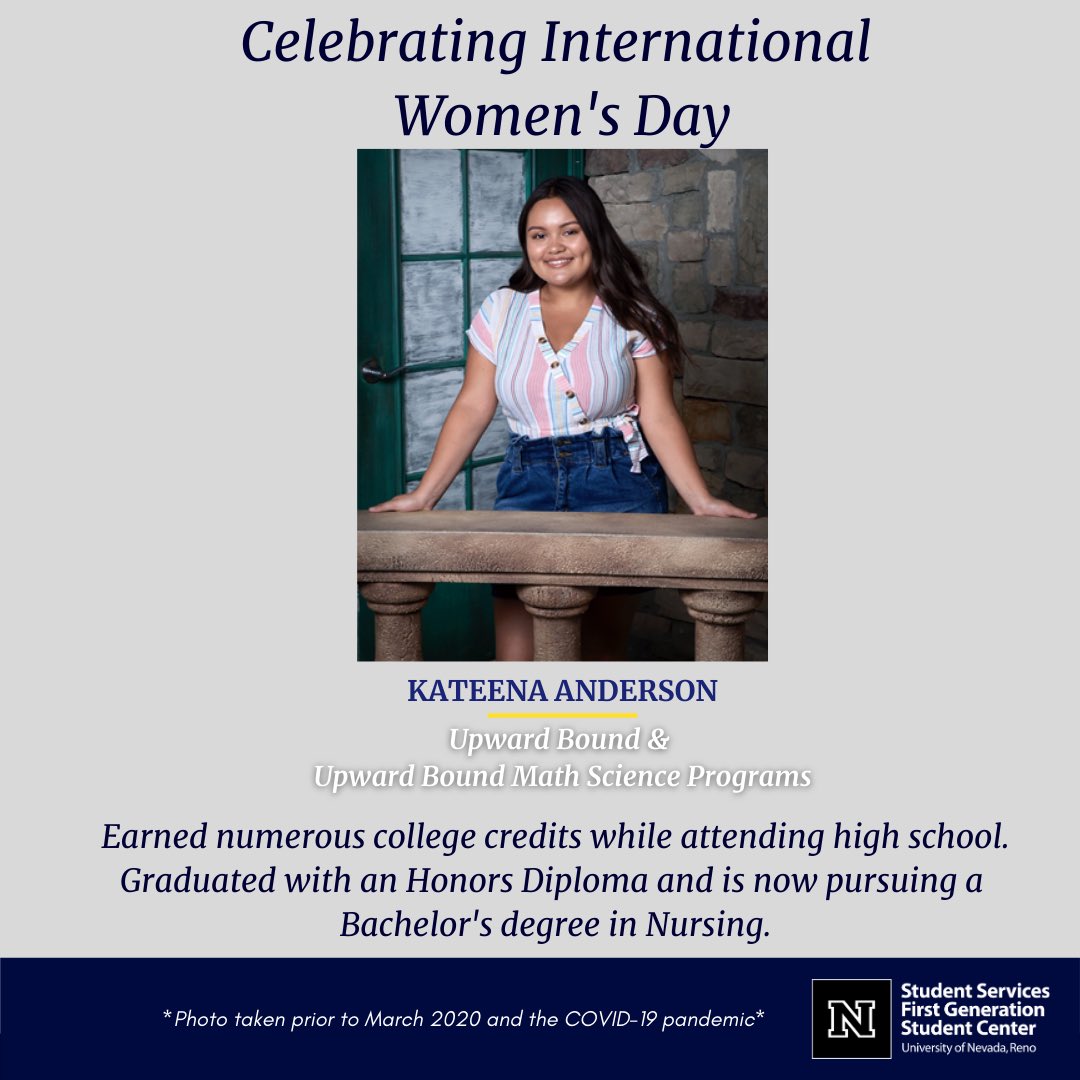UpwardBoundNV's tweet photo. Happy International Women’s Day! Check out some of our wonderful Class of 2020 alumnae, their achievements and future endeavors!

***Disclaimer: Photos/events occurred prior to March 2020 and the COVID-19 pandemic*** 

#upwardboundnv #trioworks #firstgeneration https://t.co/k6QtgiVBLZ