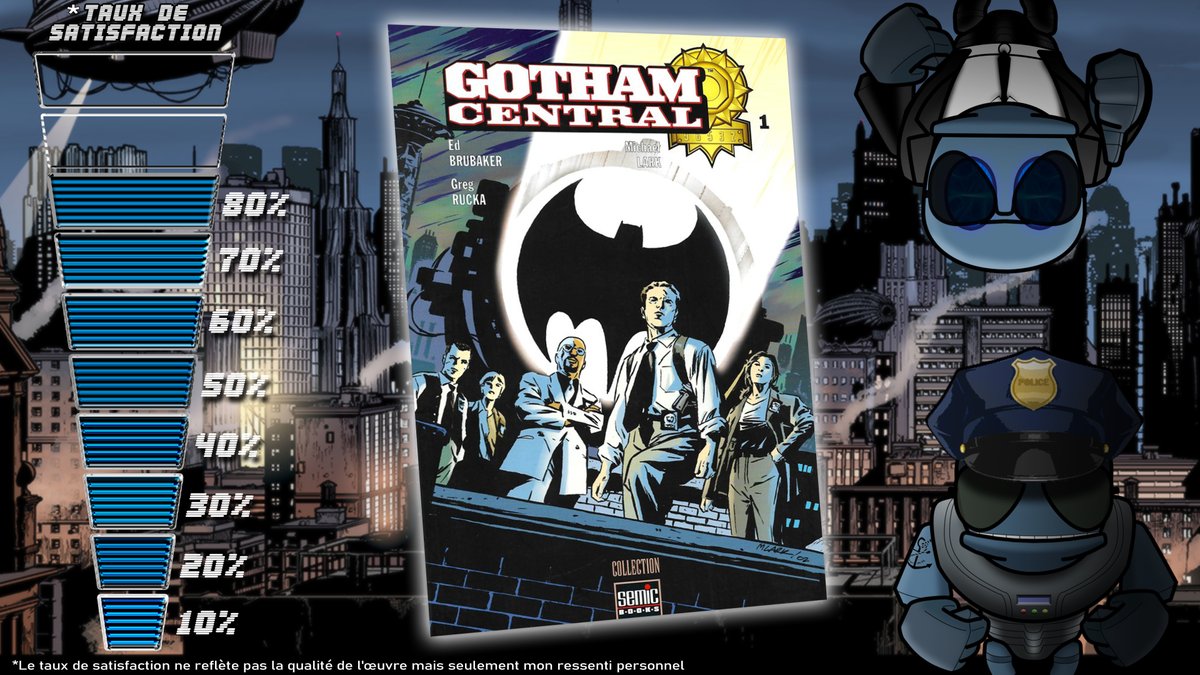 J'ai lu Gotham Central T1 chez Semic par @ruckawriter & Ed Brubaker avec Michael Lark au dessin.

📸Mon avis complet sur Instagram 
instagram.com/p/CMLDWSvBmGb/… 

Et vous, l'avez vous lu, et si oui, qu'en avez vous pensez ?