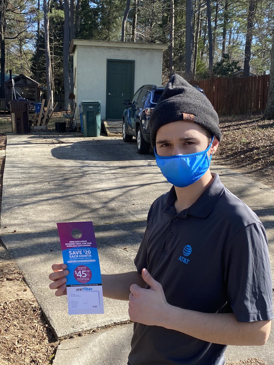 Evan and AT&amp;T Fiber coming near you.  Call the Patterson Place Store in Durham, NC to check eligibility.  We always in neighborhoods dropping flyers and door tags.  <a href="/404girl/">Betsy Francis</a>  <a href="/ChrisSerina/">Christopher Serina</a> #MAS #lifeatatt #attemployee #NCStrong @NC_Storm_ @TheEastRegion