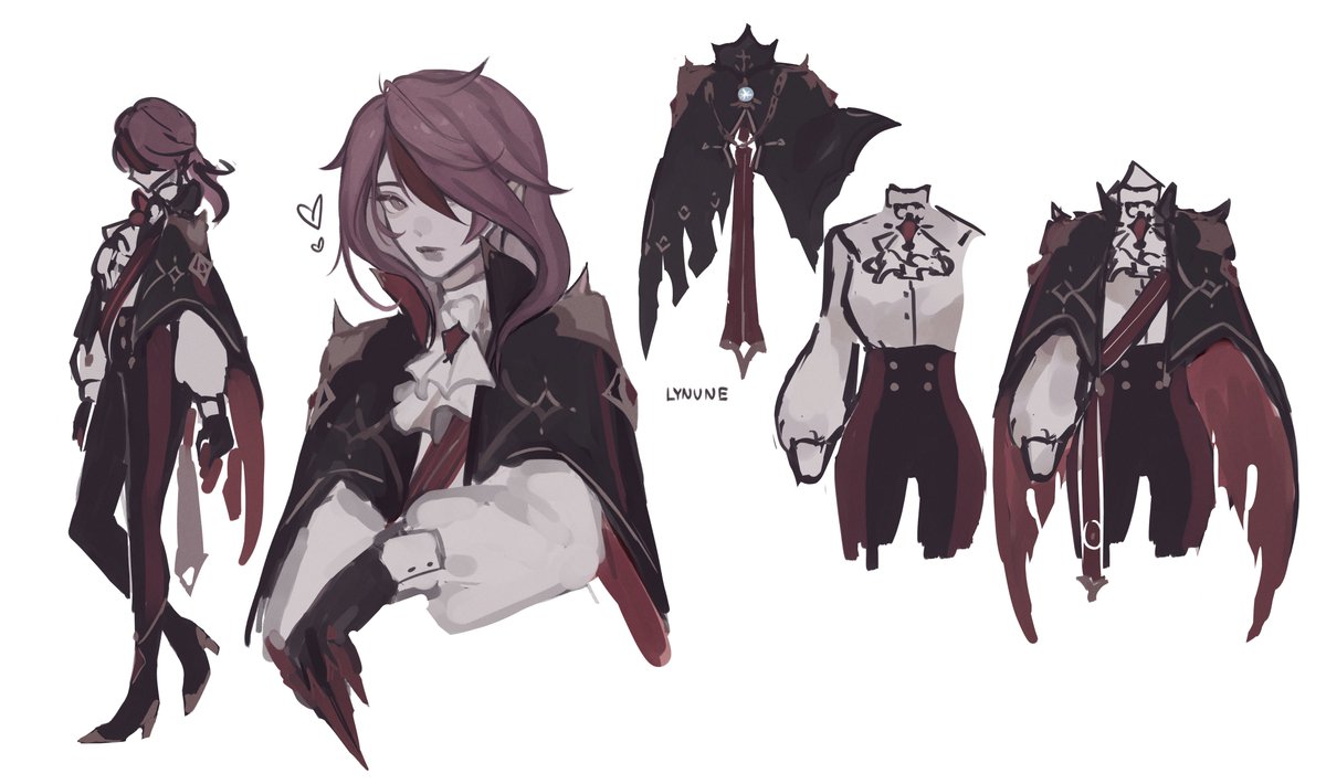 _LYNUNE's tweet photo. What if.. Rosaria was part of the Knights of Favonius.. hahaha jk... unless? 🦇
 #GenshinImpact #原神 https://t.co/WH6rGtPw0O