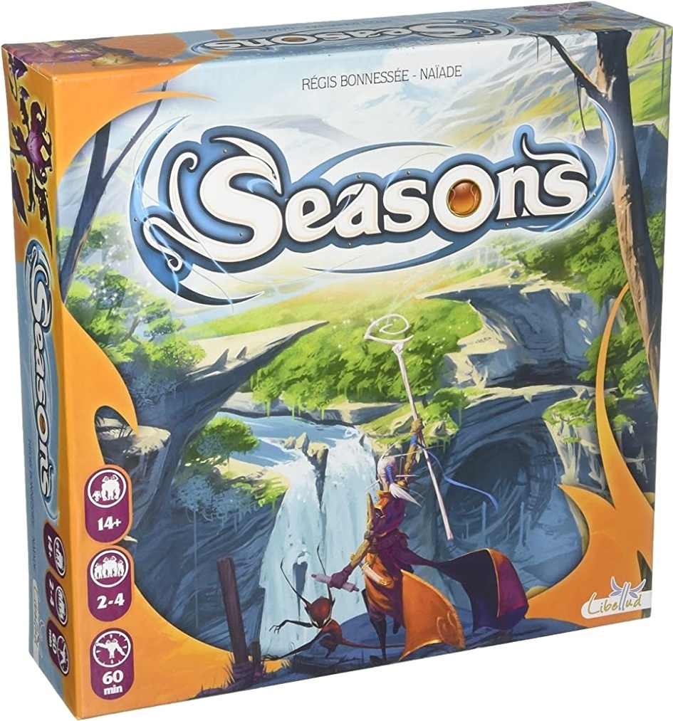 thewholecard's tweet photo. Looks like third times the charm! After being in our poll three times, Seasons is finally voted to be our #mondaygamenight boardgame! Tonight at 8pm est on https://t.co/nF5FxD9KS8! https://t.co/lzNLeOYvf6