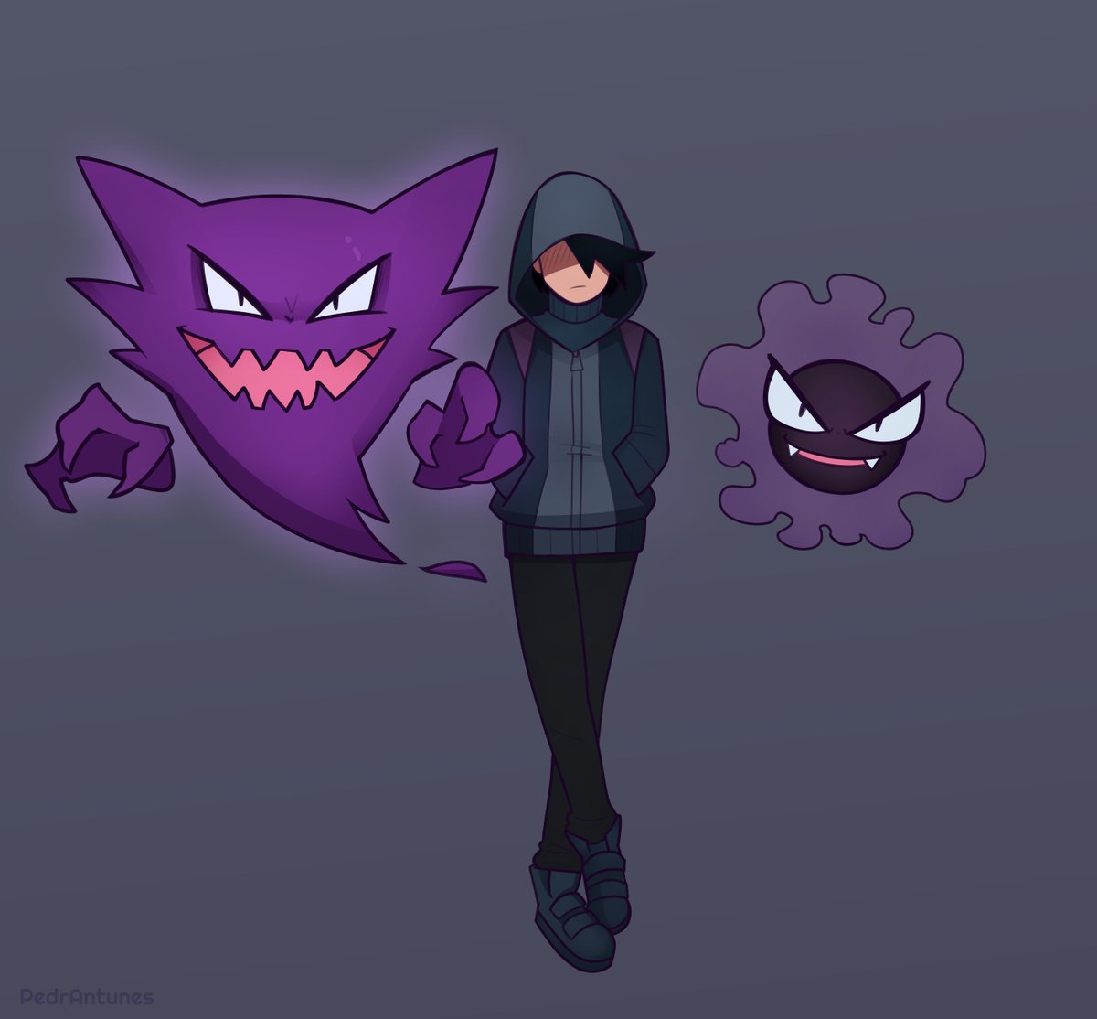PedrAntunes1's tweet photo. Ghost-type Trainer
#pokemon #pokemonfanart #fanart #OC #originalcharacter #original #character #ghosttype #ghost #ghosttrainer #haunter #ghastly #ghostpokemon https://t.co/gqWwOONl40