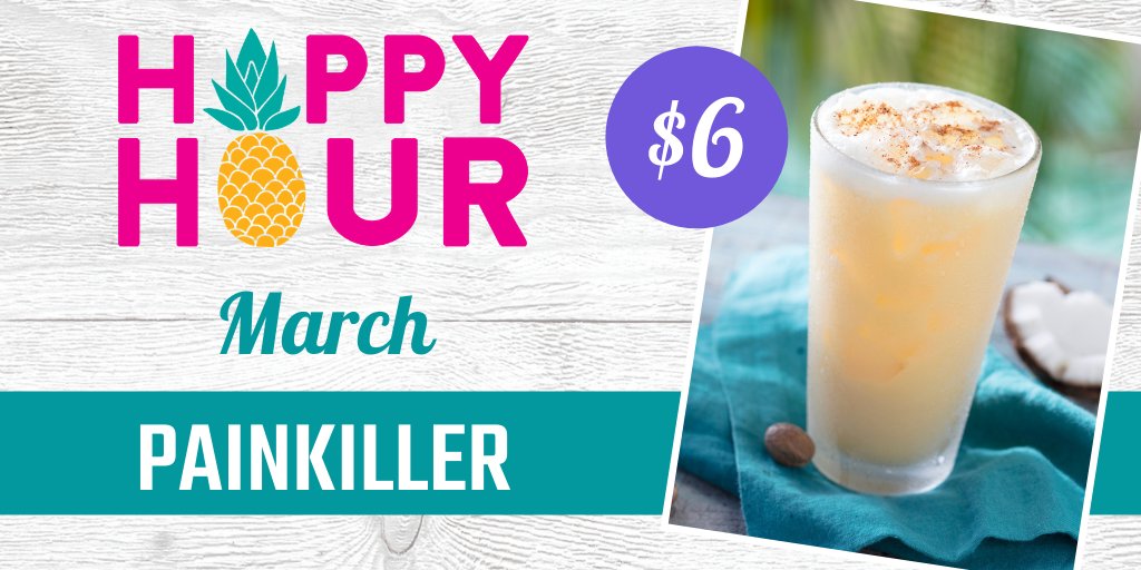 Bahama Breeze Dyk That We Have A Legendary Island Cocktail Available For Only 6 During Happy Hour Every Month All March Long Enjoy Our Painkiller Which Originated From The Soggy