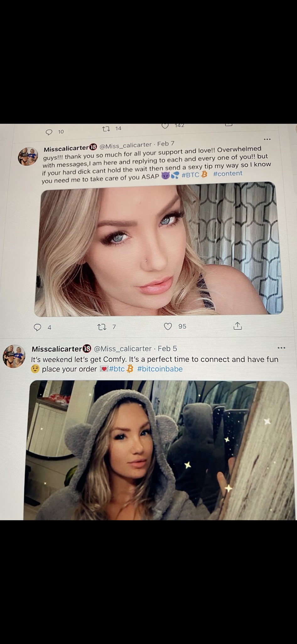 TW Pornstars - Cali Carter (18+). Twitter. Please help take down this