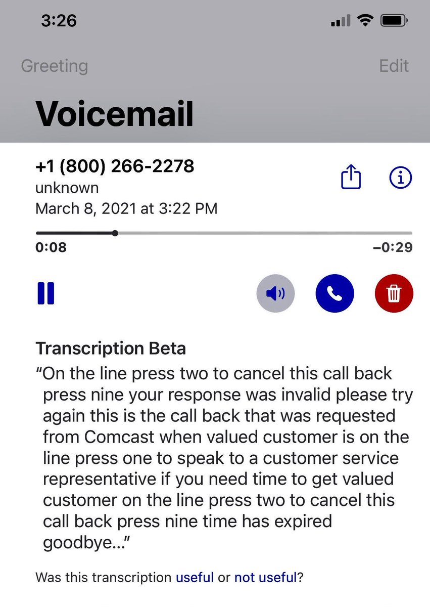 c4i's tweet image. Now @comcastbusiness is back online, but now my phone is being DoS’d by the automated #ComCrap Customer Service line that doesn’t understand what pressing 1 on an iPhone sounds like, so now I’ve had four calls like this and this valued customer 💩is getting really f**king old!