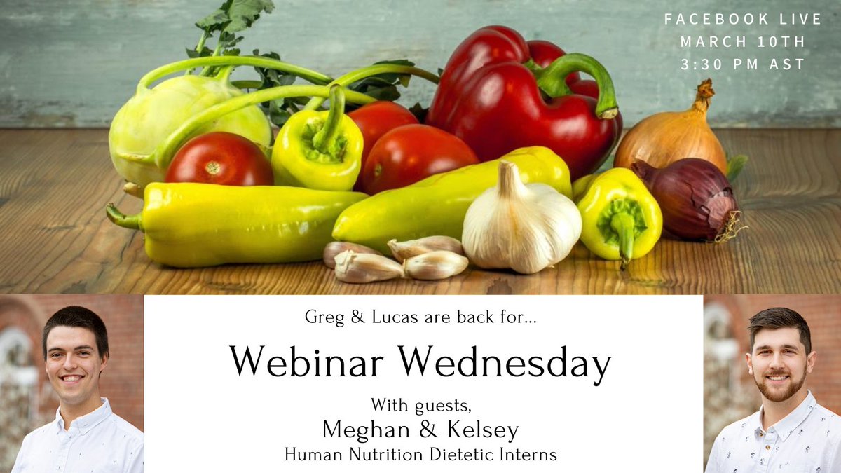 StFXJohn's tweet photo. Webinar Wednesday is back! Join @StFXGreg and @StFXLucas this Wednesday at 3:30pm AST on the @stfxuniversity Facebook page. This week, we will be learning more about the @StFXHNU program. https://t.co/60PqJoaXHK