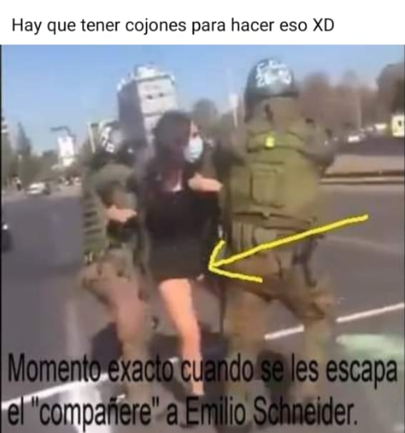 Le fue como las weas a la #EmiliaSchneider, En la #MarchaFeminista En todo caso, hay que tener huevos para ir a meterse a la #MarchaFemiNazi 😂
#TePillamosPoCompadre
#8Marzo2021 #8Marzo #8MLutoNacional #march8th #feminismo #FeminismoEsLibertad
