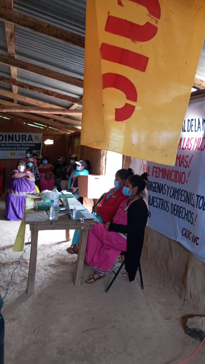 PanamaUcp's tweet photo. En el día internacional de la mujer trabajadora y que lucha , la UIC Unión Campesina Panameña   UCP @CLOC_LVC  realiza el encuentro d mujeres campesinas e indígenas, en territorio  Ngabe Bugle #MujeresEnLucha 
@frenadeso @FadPanama @movimientosalba @MetroLibrePTY @criticaenlinea https://t.co/M7CrhKo5L0