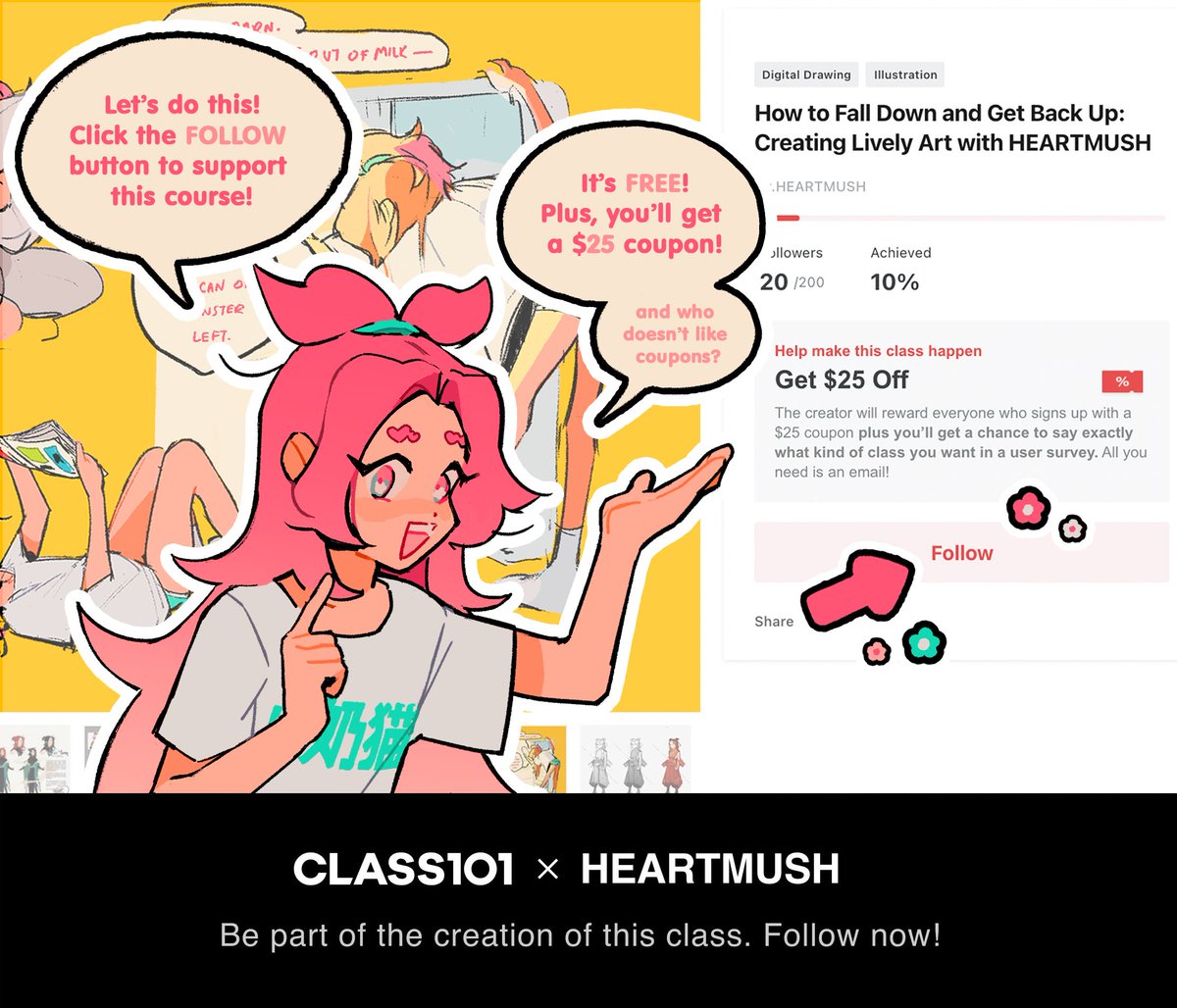 【 RT ??】⌦ link &amp; details in thread

I'm creating an online course with @class101us about exploring style and stepping out of your comfort zone!

I'll need at least 200 supporters to make this class a reality. Supporting the course is free, and you'll receive $25 off as well! 