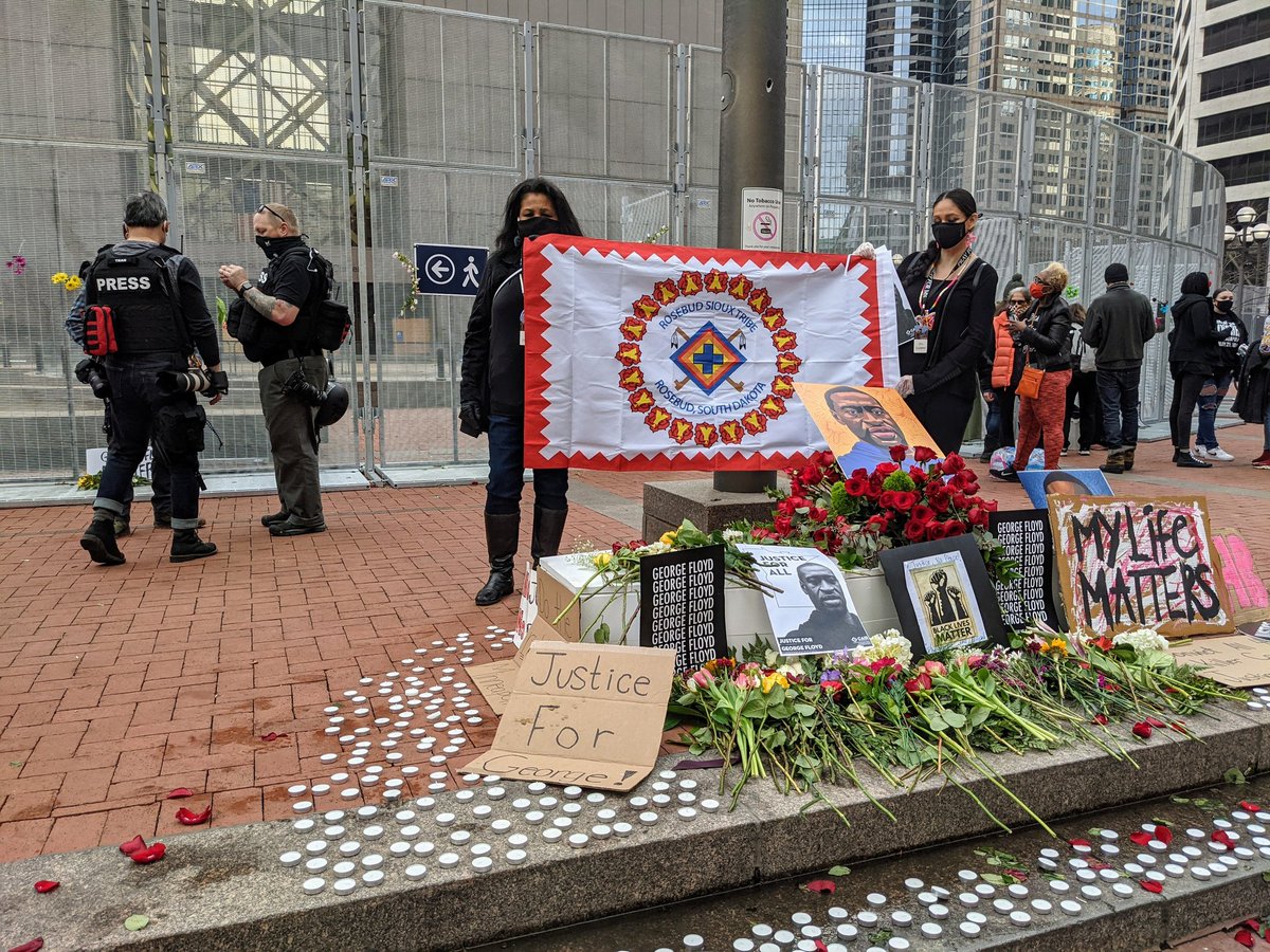 Yesterday we were invited to participate in a day of prayer for MN..It unified many walks of faith in unity for justice for #GeorgeFloyd We stand with all those seeking justice. Its our Lakota values! #JusticeForGeorgeFloyd