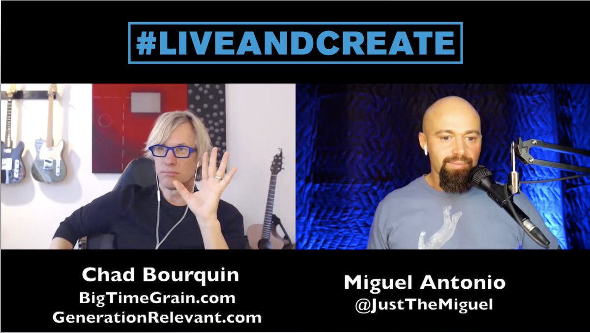 Practical tools for making the most of your day as an artists and so much more. 
 
Video is up for today's #liveandcreate podcast w/  Chad Bourquin from the band <a href="/bigtimegrainco/">Big Time Grain Co.</a> 
watch here
👇
youtu.be/a1vcJhPn0zc

#kansascity #podcasts #musicpodcast