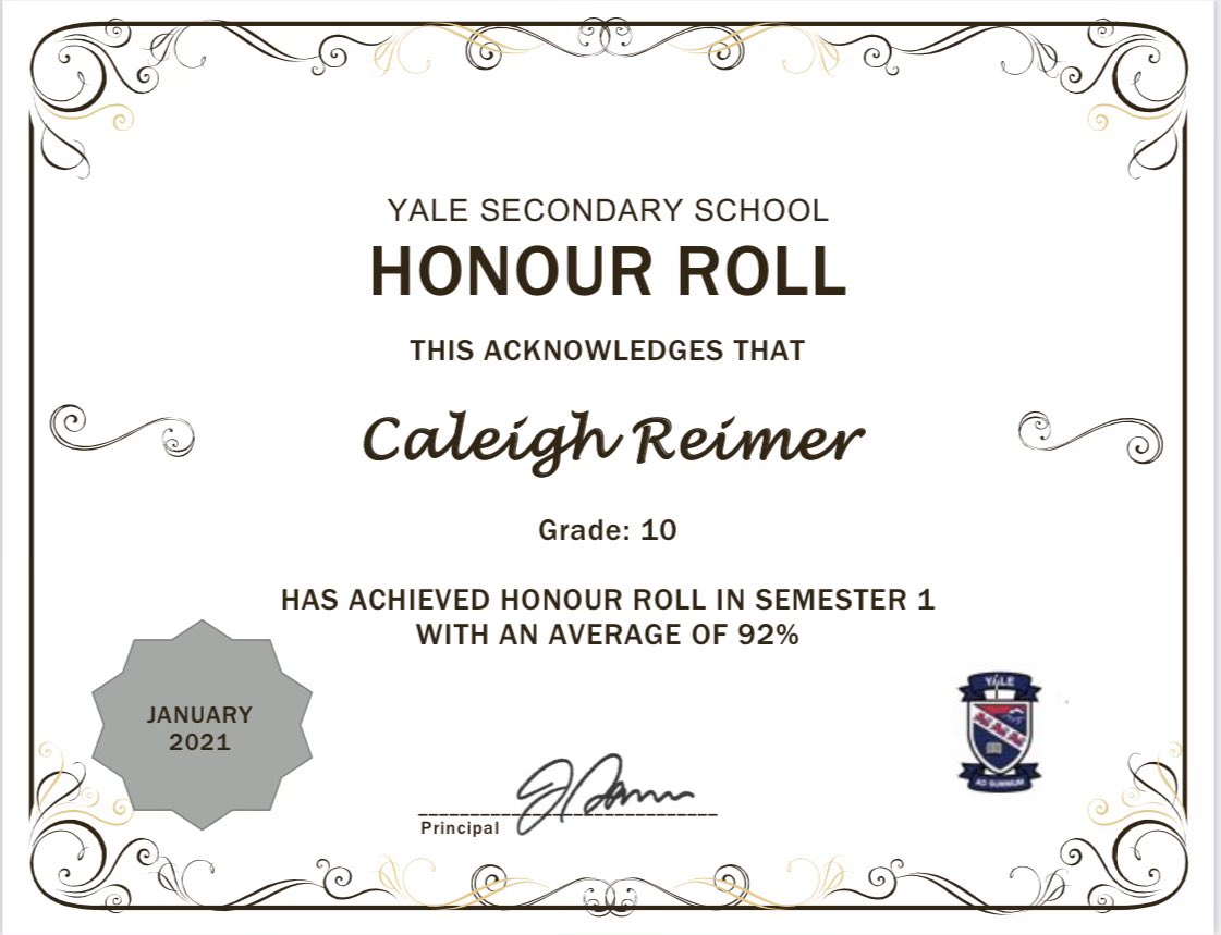 Focused not only on my game, but keeping my grades up for the future as well.