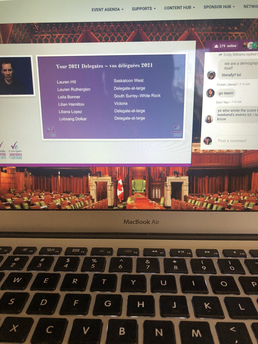 What an amazing weekend representing Victoria at #DOV2021! I met so many amazing, intelligent and powerful women, and got the virtual experience of sitting in <a href="/Laurel_BC/">Laurel Collins</a>’s seat. Thanks to <a href="/EqualVoiceCA/">Equal Voice</a> and all the other amazing delegates!
