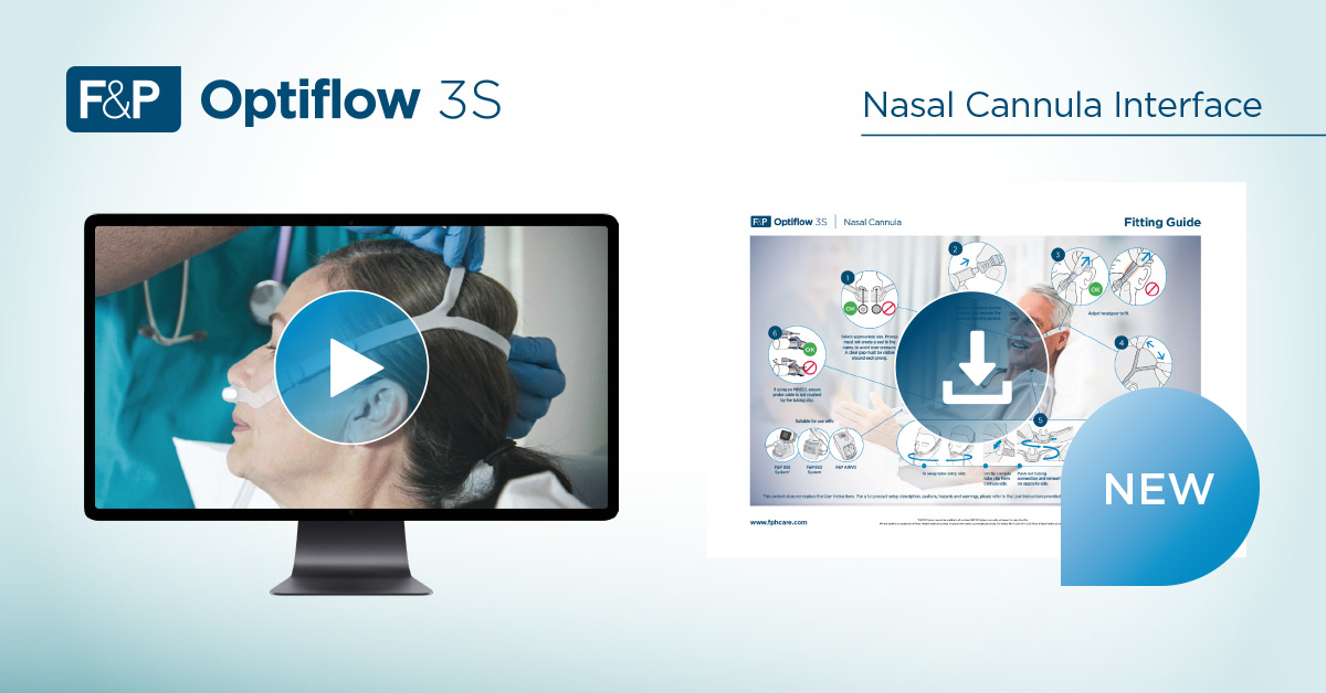 fphcare's tweet photo. Now available, a video fitting guide and poster for the newest member of the Optiflow interface family, the 3S Nasal Cannula Interface.

Learn more https://t.co/9ywnuyUneN

#Optiflow #AIRVO #HFNC #HighFlowNasalCannula https://t.co/DdAcPpBdPv