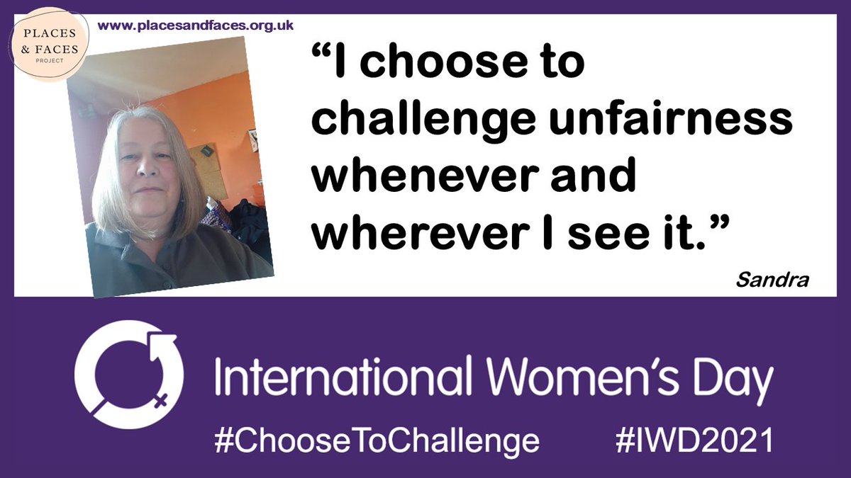 PlacesFaces_MWW's tweet photo. Sandra "I choose to challenge unfairness whenever and wherever I see it."

#IWD2021 #PlacesAndFaces #ChooseToChallenge

https://t.co/xqFpJST9x8 https://t.co/eWJMclZfJS