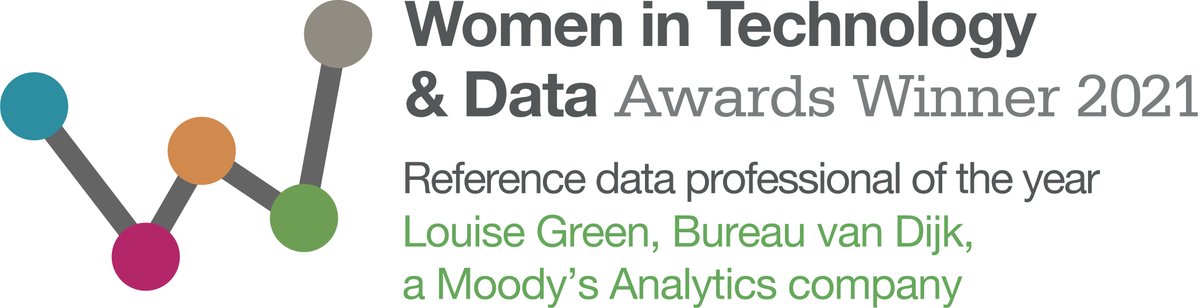 Moodys's tweet image. Louise Green of Moody’s Analytics has won Reference Data Professional of the Year at the Women in Technology and Data Awards. It&apos;s Ms. Green’s third straight win in this category. #WomenInTechnology #MoodysAnalytics #ReferenceData mdy.link/3qtr0rR