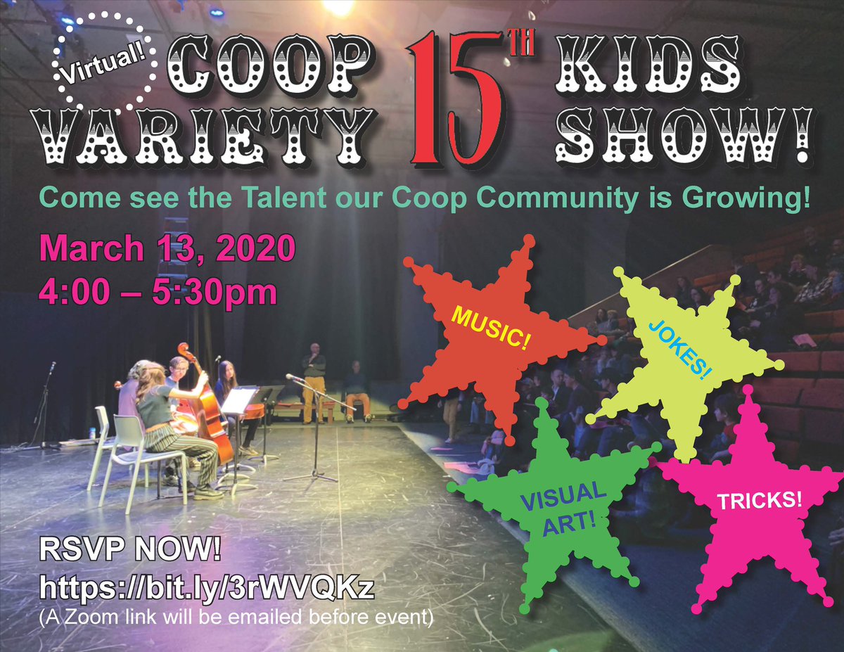 FoodCoopFun's tweet image. Come join us to celebrate our Park Slope children at the @foodcoop annual children’s variety show, Currently virtual. Register now!