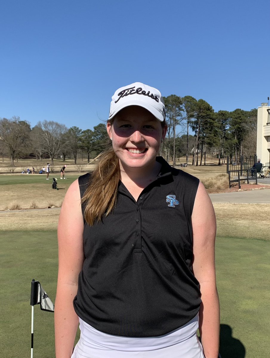 SPGirlsGolf's tweet photo. Jags play 1st round of Hoover March Madness Tourn @ Hoover Country Club. SP Junior @TaylorTrible shoots low round 68! Great playing! @SpainParkATH @KyleParmley @gtrible https://t.co/iAL2VsINSg