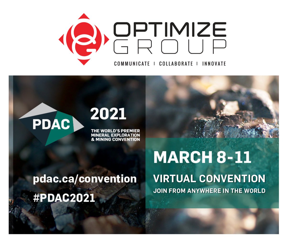 optimize_group's tweet photo. Excited to be part of this year’s #PDAC

Make sure to get in touch with one of our Senior Leadership team members at our booth and chat about how we can we partner with your team and help with the growth of your next project.

#PDAC2021 #mining #engineering https://t.co/BJRaL7QcuV