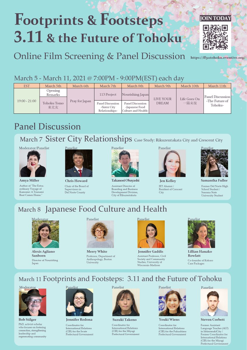 Jet Programme Canada Tohoku Online Tribute Event Footprints Footsteps Tonight S Screening Is Nourishing Japan And There Will Also Be An Online Panel Discussion For Japanese Food And Culture Access