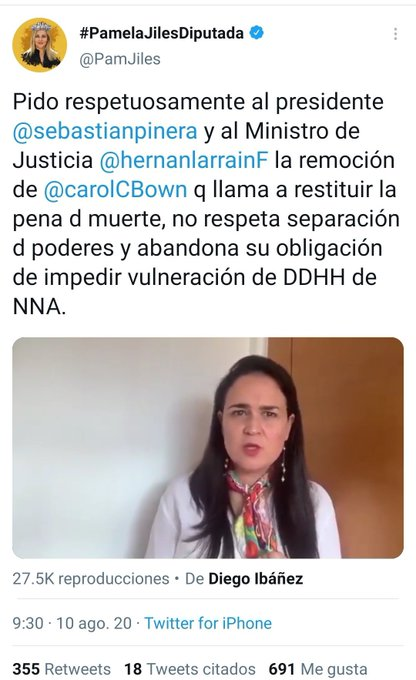 Caplevi1540's tweet photo. Solo Pamela Jiles puede ser tan contradictoria como Pamela Jiles https://t.co/ZsJ4ZWvhQL
