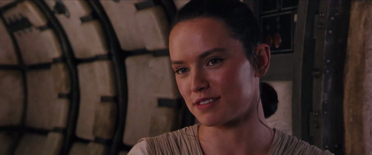 Of course, her meeting with first BB-8 and then Finn will change everything for young Rey.Despite being reluctant to leave the planet, Rey steals the Falcon from Unkar and helps her new friends. It's the first time she pilots anything outside of Jakku's atmosphere.