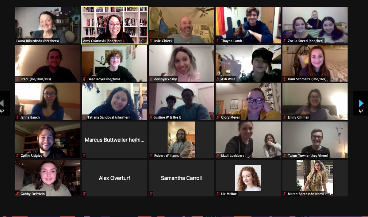 StrayerWood's tweet photo. Tonight #TheatreUNI welcomes Laura Richard from @TIEducators for our second workshop on theatrical intimacy. https://t.co/EwhmtU05f5