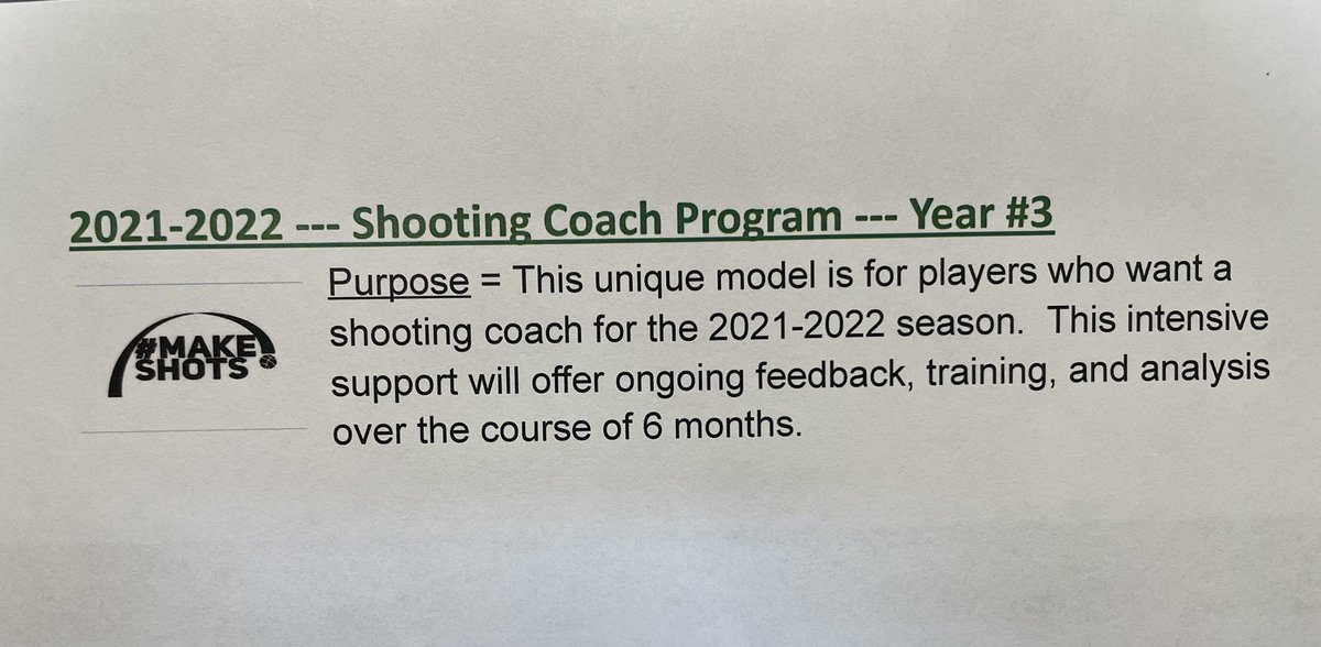 secorsig's tweet photo. It was the #MakeShots8 in 2019-2020 and the #Sensational6/#MakeShots14 in '20-'21. @Mr_Krynicki and I have started group selection for the 6-month shooting coach program which will run from Sept-February next year. Contact one of us ASAP for an application! #MakeShots https://t.co/TBKX3DynaD