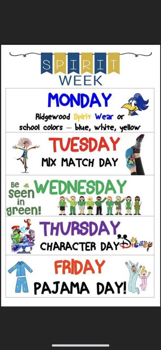 becksbunch3's tweet photo. Spirit Week next week!! https://t.co/SQqj4jVHX8