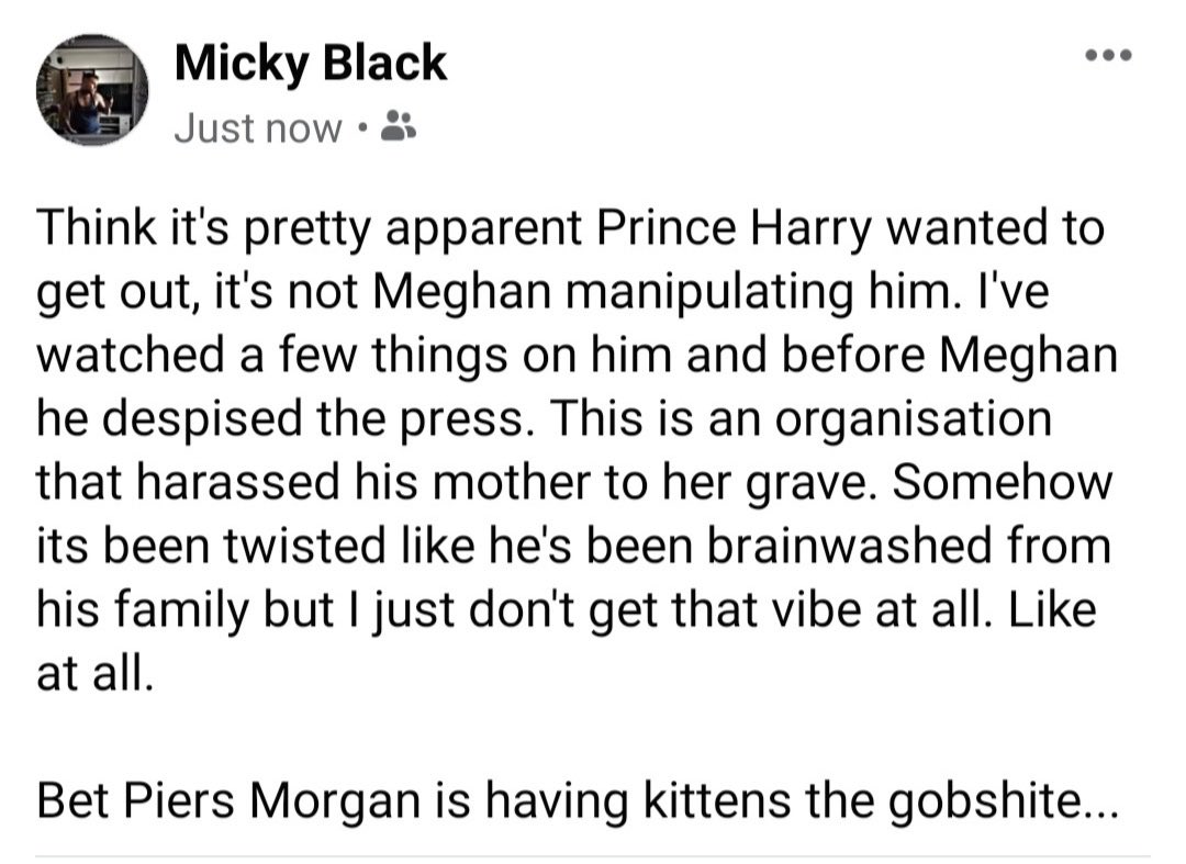 Elisaalicious's tweet photo. #MeghanandHarryonOprah https://t.co/smhziKcksm