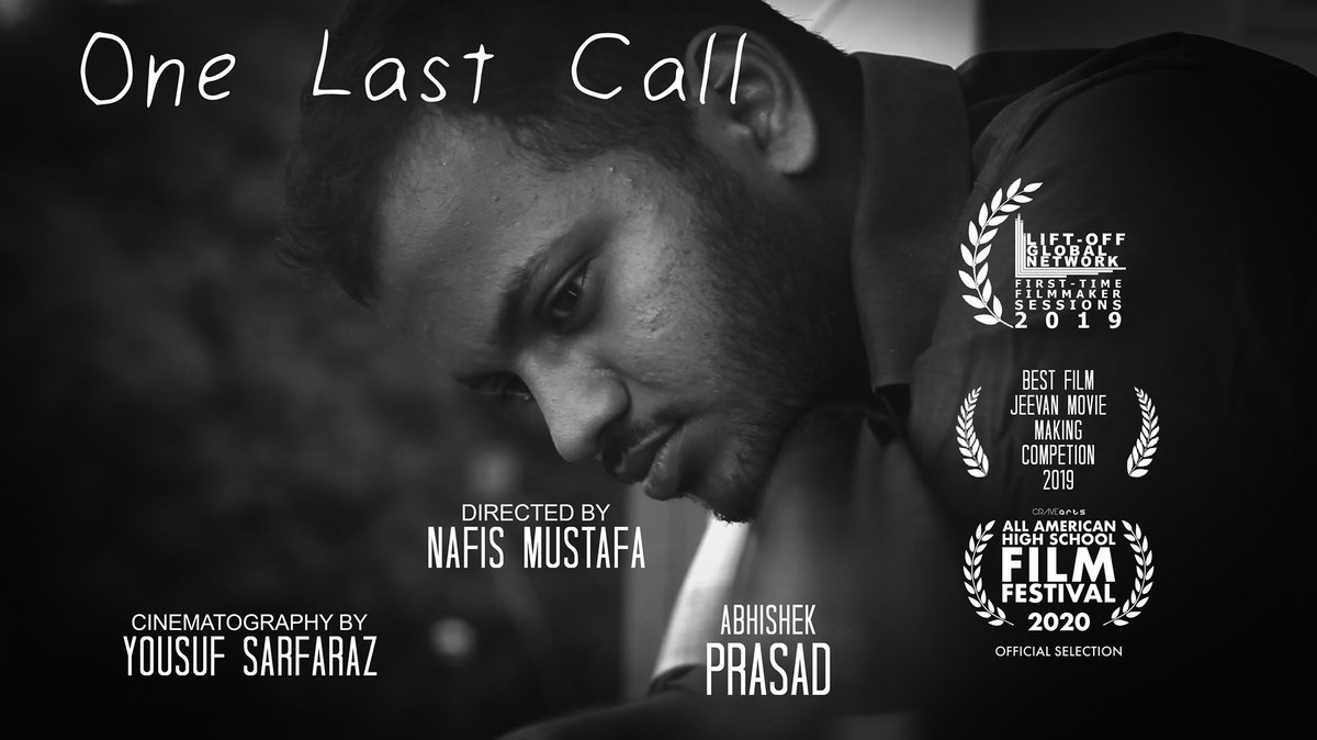 abhiprasad123's tweet photo. Our short film 'One Last Call' recently won 1st prize in a short film competition at S.t Aloysius College, Kerala. Touching mental health and made on the topic of Suicide Prevention, plz do have a watch. @imnfs010 @yousufsarfaraz_
#ONELASTCALL
https://t.co/HoYPS9mIBQ https://t.co/NelbvkePqC