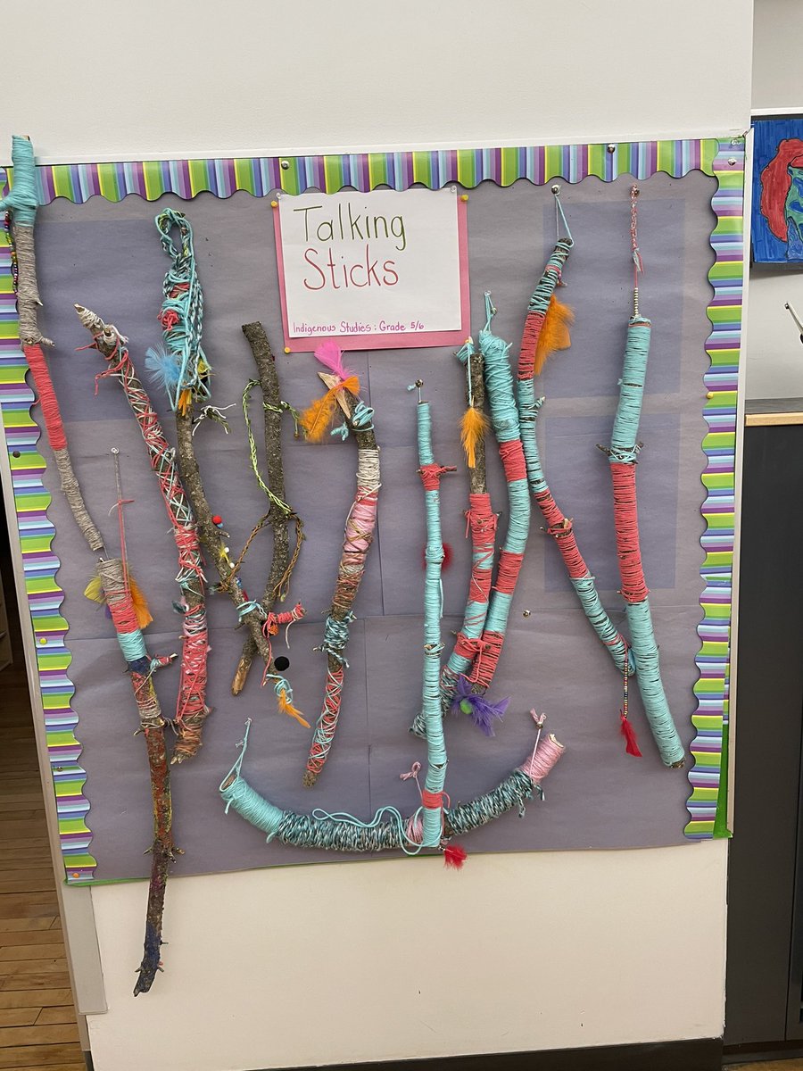 bothaschoolCSD's tweet photo. Grade 5/6 indigenous art! #csd71 #bothaAbschool https://t.co/BPoY0gF69A
