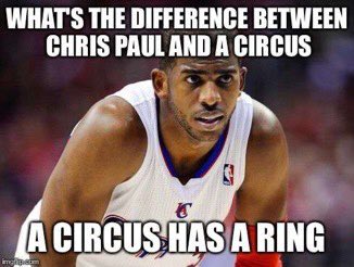Fact: Chris Paul has 0 rings. Prepare to lose <a href="/CP3Worshipers/">CP3Worshipers (4-2)</a>