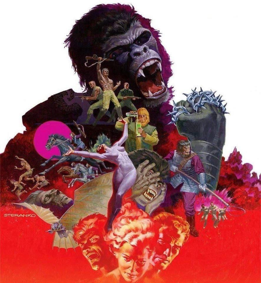 LosPutosPros's tweet photo. Planet of the Apes, por Jim Steranko https://t.co/jJ9DRNFF0I