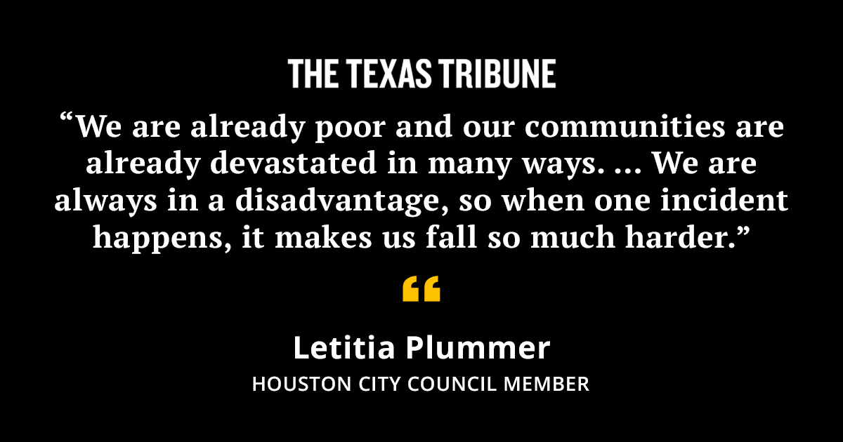 TexasTribune's tweet photo. Low-income Texans of color bore some of the heaviest weight of last month’s power outages as the inequities drawn into the state’s urban centers were exacerbated in crisis. https://t.co/8ZNPQKyl5n https://t.co/NdCtcMr0Mj