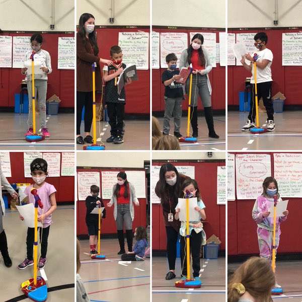 MsPoncet's tweet photo. Lately we have been working on our persuasive writing. We have been learning that our words matter and can help to inspire or create change. When we feel confident in our writing we share on the microphone! @NorthSideEW #ewlearns #tcwriting https://t.co/QTOrHCH05M