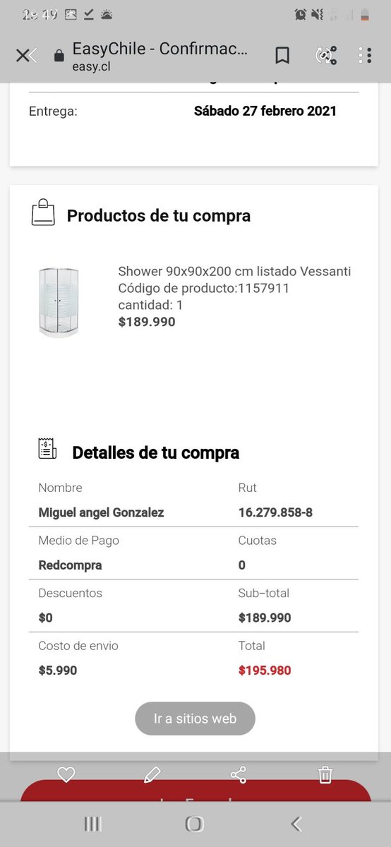 pecemiguel's tweet photo. @easytienda Buenas tardes.. número de orden 24000692 https://t.co/nJXTZlLt4n