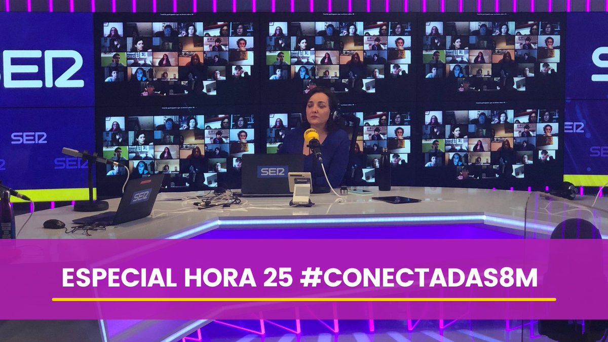 La_SER's tweet photo. 📲 Noche histórica en la SER: más de 350.000 conectadas en el especial #Conectadas8M de @Hora25 con @PepaBueno
https://t.co/TGzuyywB6u #8M2021 ¡Gracias a todas! https://t.co/Oi0pCuZnXi