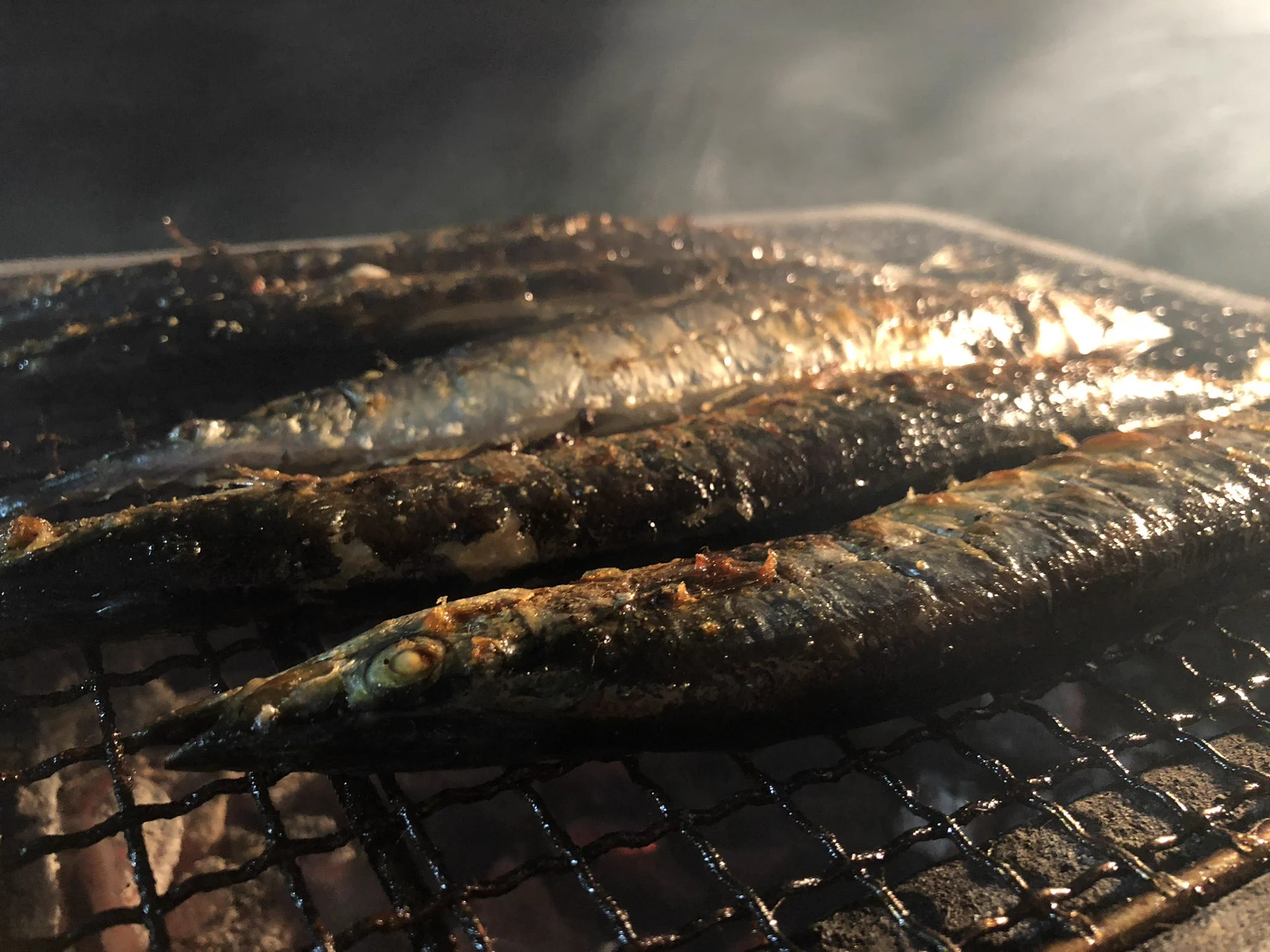 @MAFF_JAPAN サンマの炭火焼き　最高　#魚っておいしい 