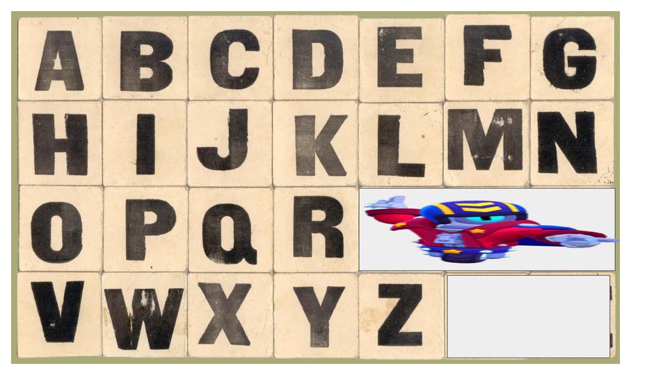 "Frank: E que nome vamos dar ao novo brawler?
Dani: Não sei, estou sem ideias
Frank: Já sei, pega o Alfabeto e vamos dar uma olhada"