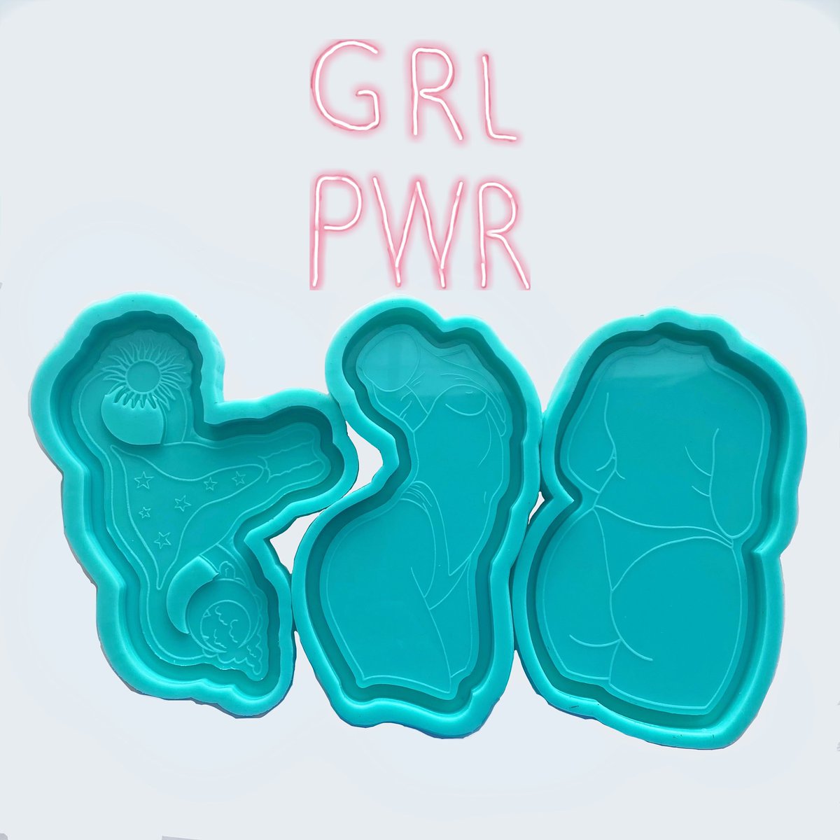 KayRains's tweet photo. All of the Woman Empowerment molds are restocked and available on my Etsy! These are some of my favorite resin molds I’ve designed and created! ✨💕 #siliconemolds #resin #resinart https://t.co/zAWNgtd0IL