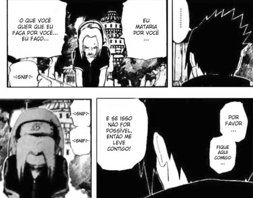 shannaro tensei on X: • diferentemente do anime, no mangá, Sasuke